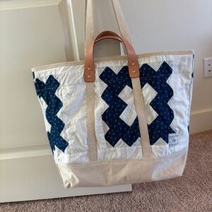 Immodest Cotton Tote Bag, Indi Calico Quilt